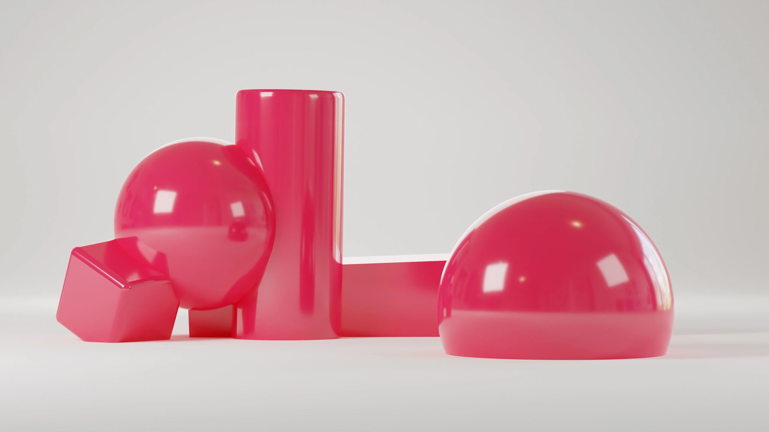 Minimal abstract 3D scene representing product showcase lighting