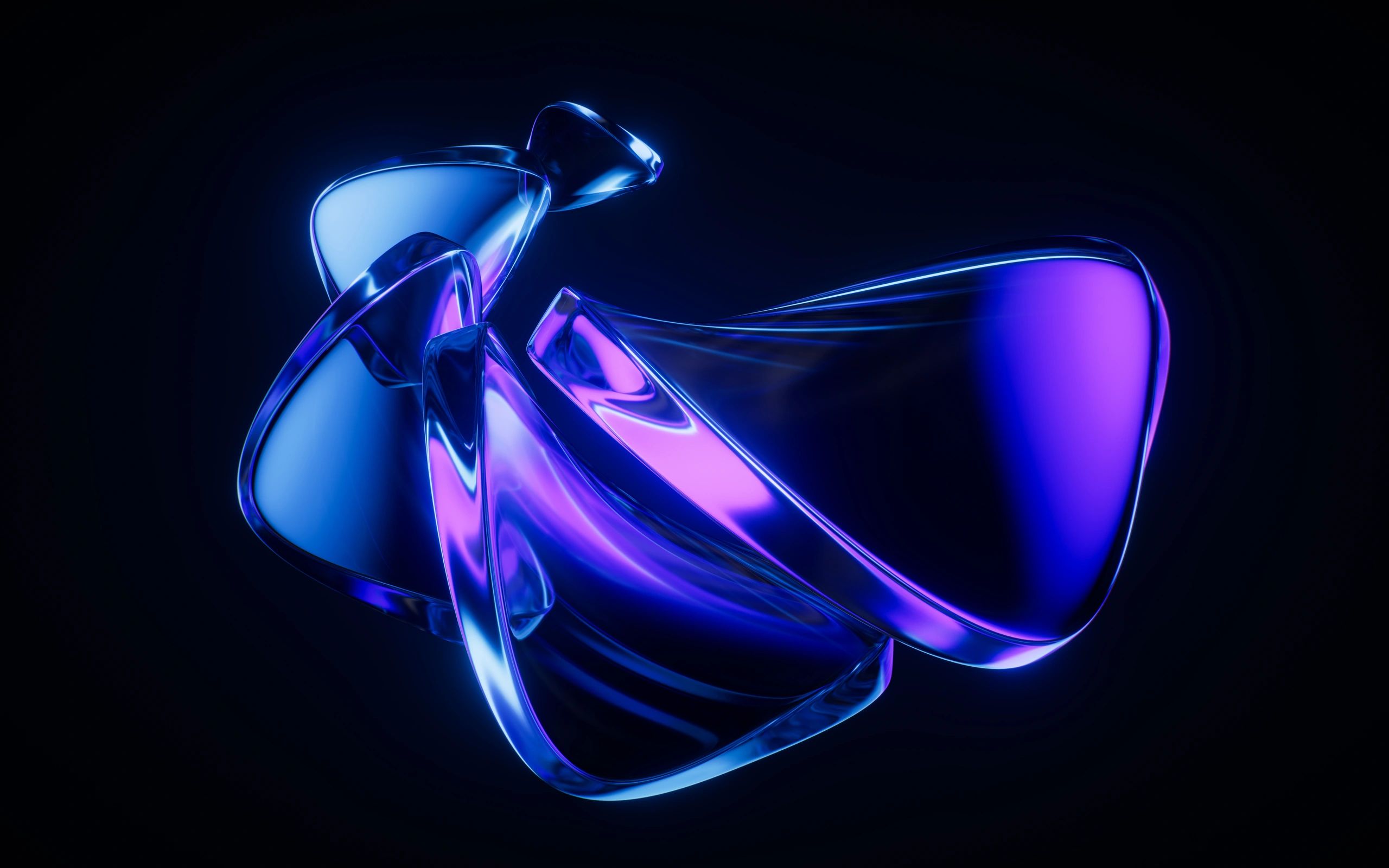 Abstract gradient glass geometry background for cinematic asset previews
